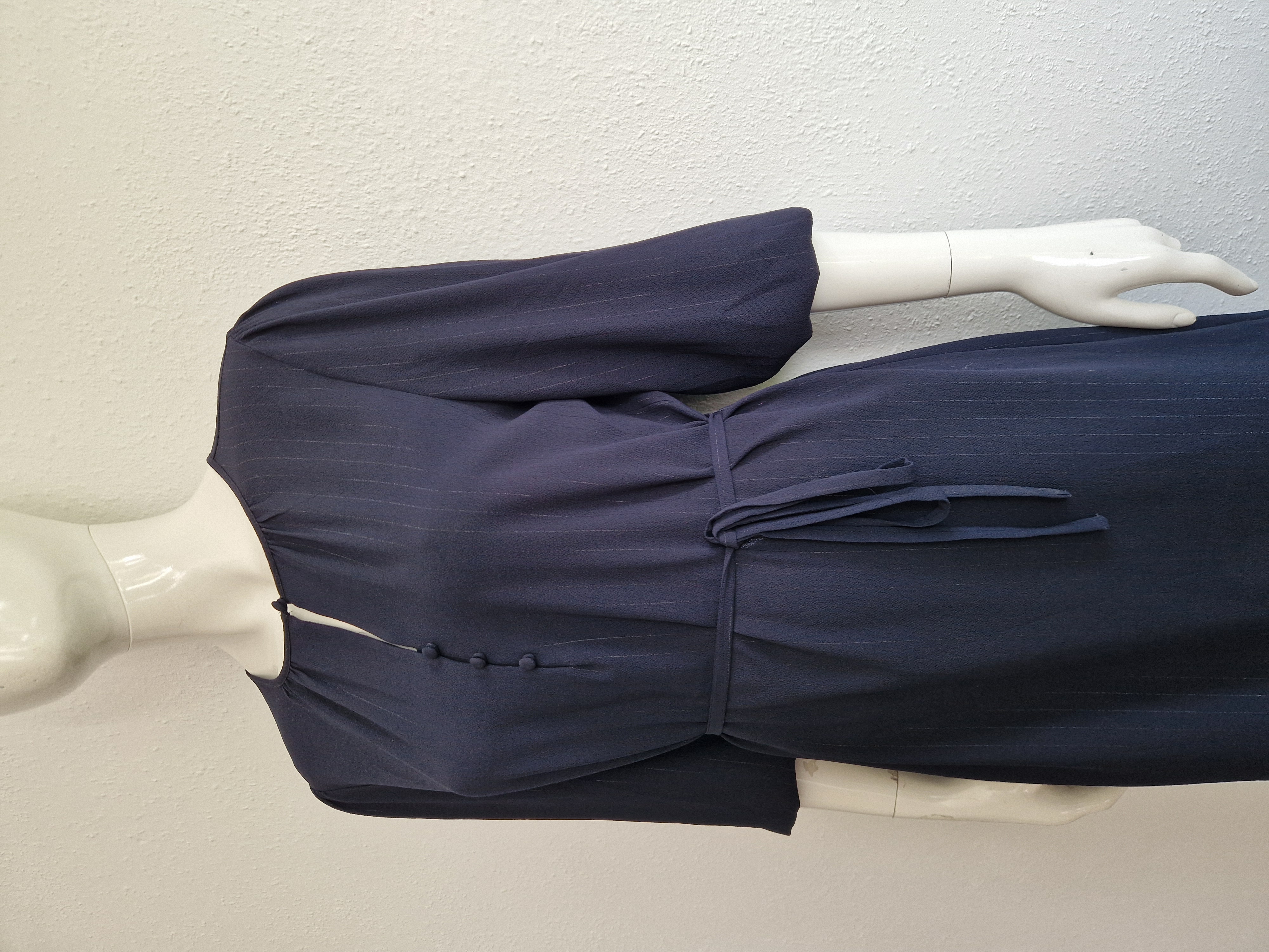 Sissy Boy jurk.Maat L. Donkerblauw/krijtstreep.