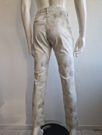 Mason's pantalon. It. maat 44, Lichtgrijs/bloemenprint.