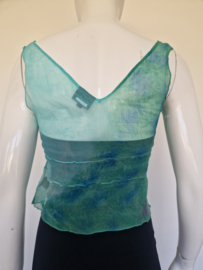 Trussardi Jeans zijden top | maat 36/38 | 100% zijde