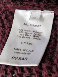 By-Bar gilet SEM. Maat M. Aubergine/wol.