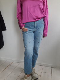 Isabel Marant Studded jeans Califfy. Maat 40, Blauw.