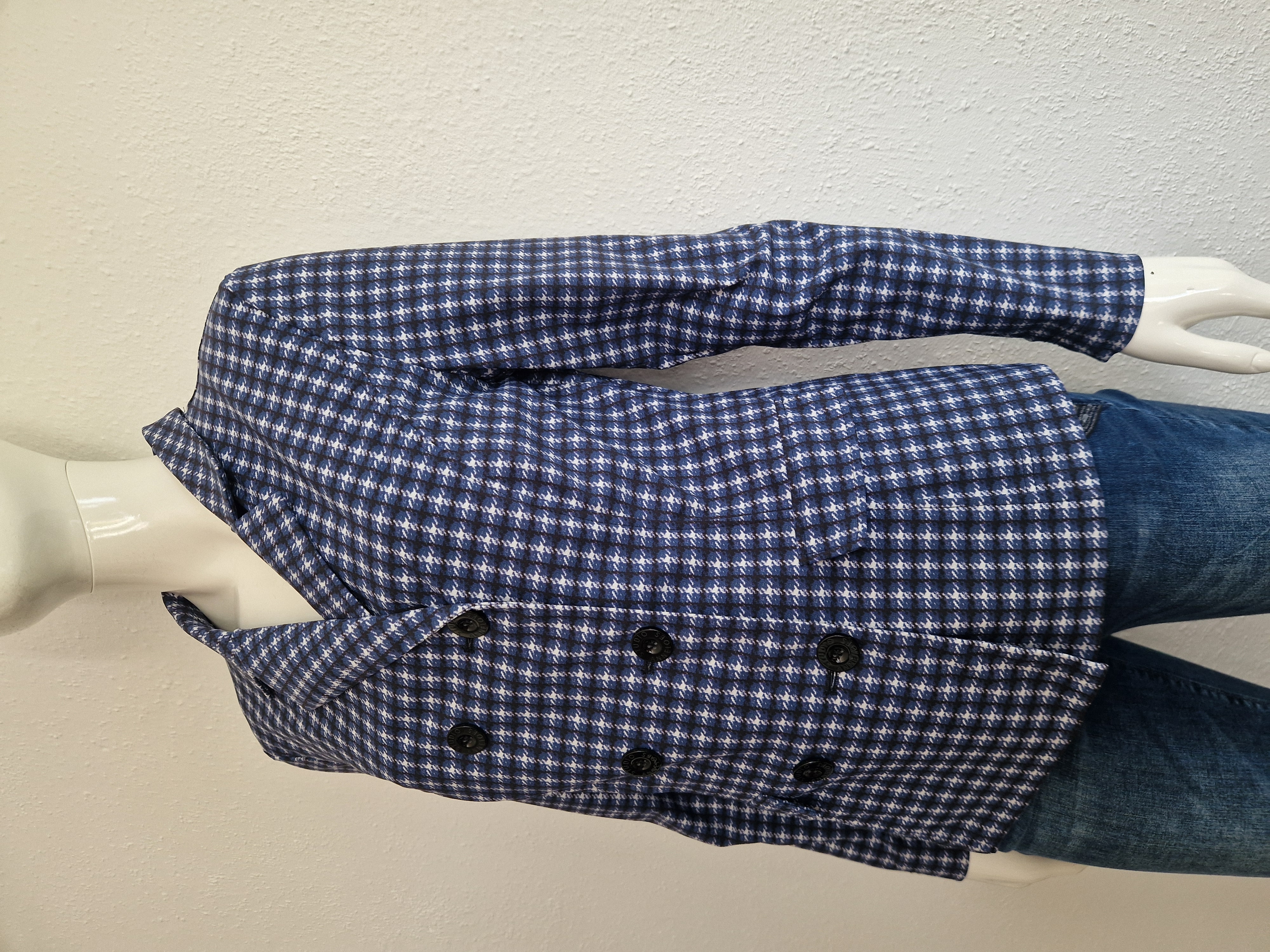 Studio Anneloes double breasted blazer. Maat M. Ruitdessin.