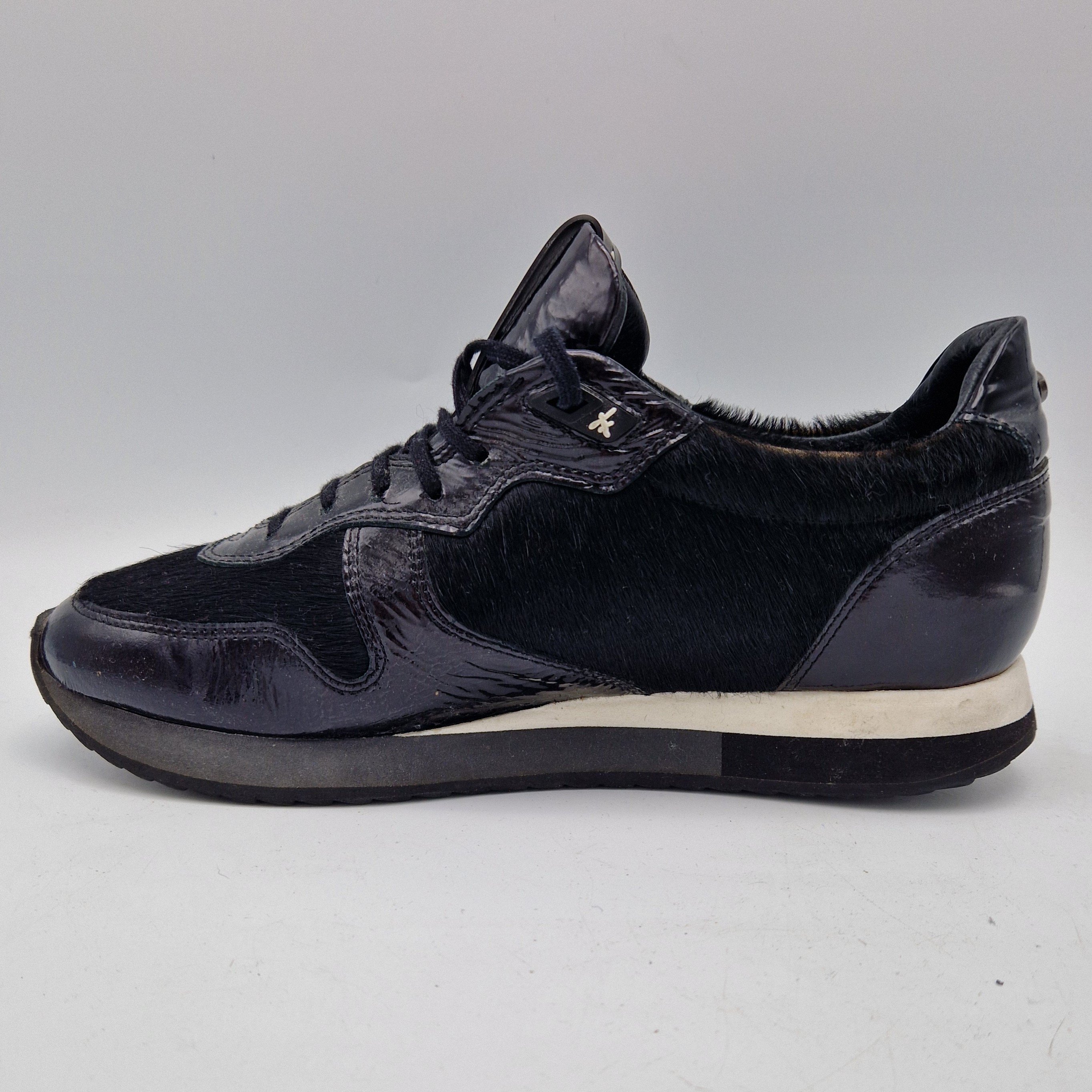 Floris van Bommel sneakers. Maat 37.5. Zwart/leer.