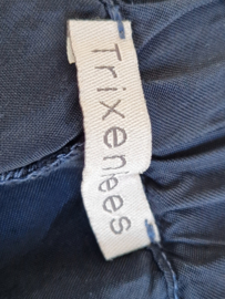 Trix en Rees cupro pantalon Scorpio. Maat M. Donkerblauw.