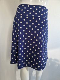 King Louie A-lijn rok. Maat XL. Blauw/polkadots.