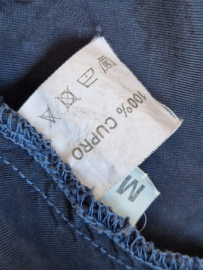 Trix en Rees cupro pantalon Scorpio. Maat M. Donkerblauw.