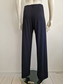 Humanoid pantalon met wijde pijpen. Maat M. Donkerblauw
