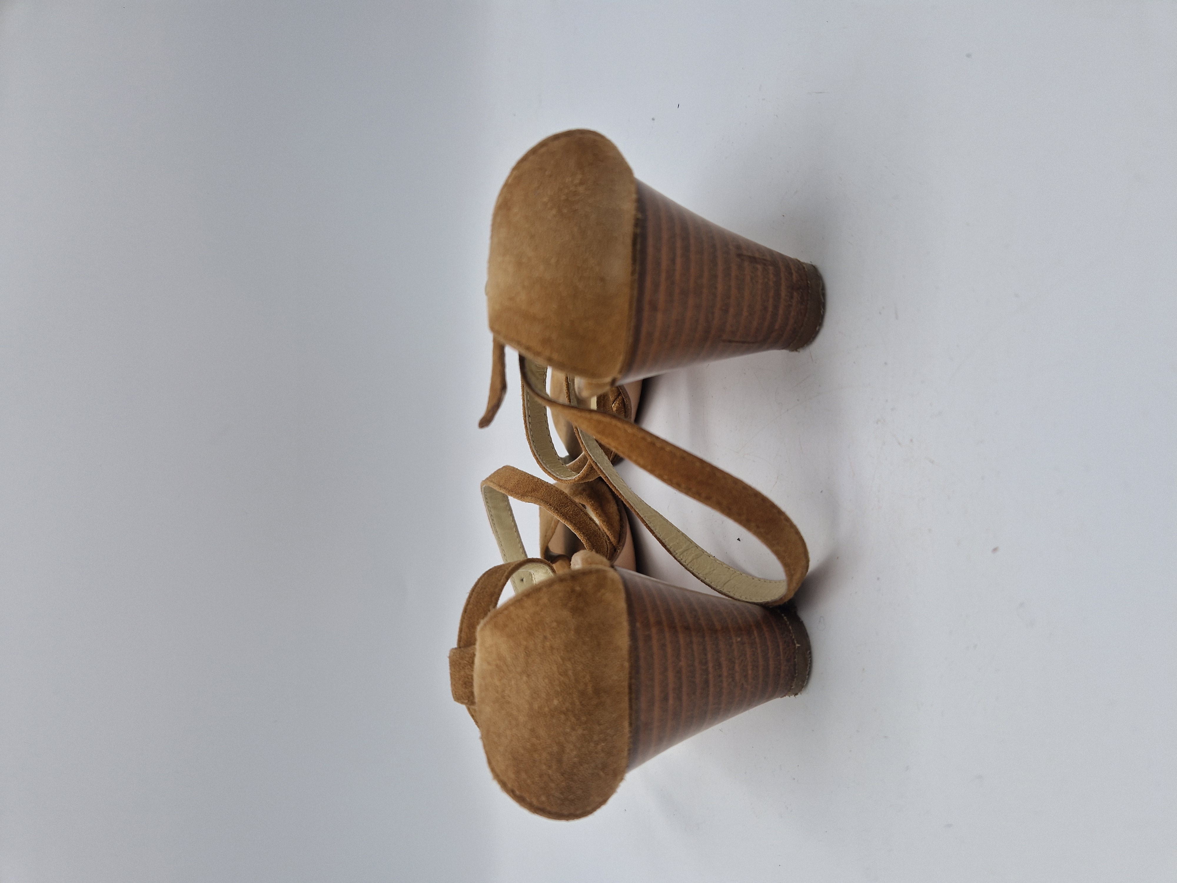 Paul Noyen sandalen. Maat 40, Karamel/suede.