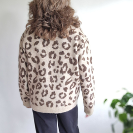 Mos Mosh Soffia Leo Knit | Maat XL | panterprint |