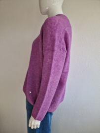 Mos mosh trui Iris Orchid. Maat XL. Lila/ alpaca