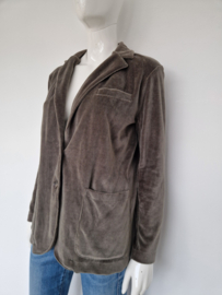 American Vintage blazer. Maat M. Grijs/fluweel.
