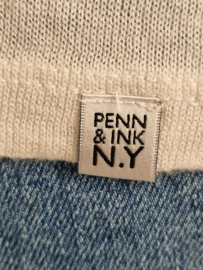 Penn & Ink N.Y. shirt. Maat L. Crème/merinoblend.