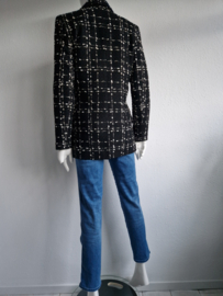 Dante 6 Pearson double breasted blazer. Maat 1, Zwart.