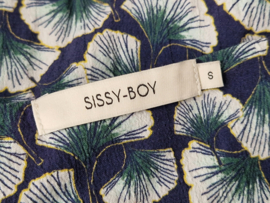 Sissy Boy top. Maat S. Blauw/print.
