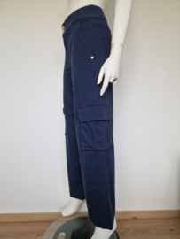 Nenette Milano cargo broek | Maat 36/38 | Donkerblauw |
