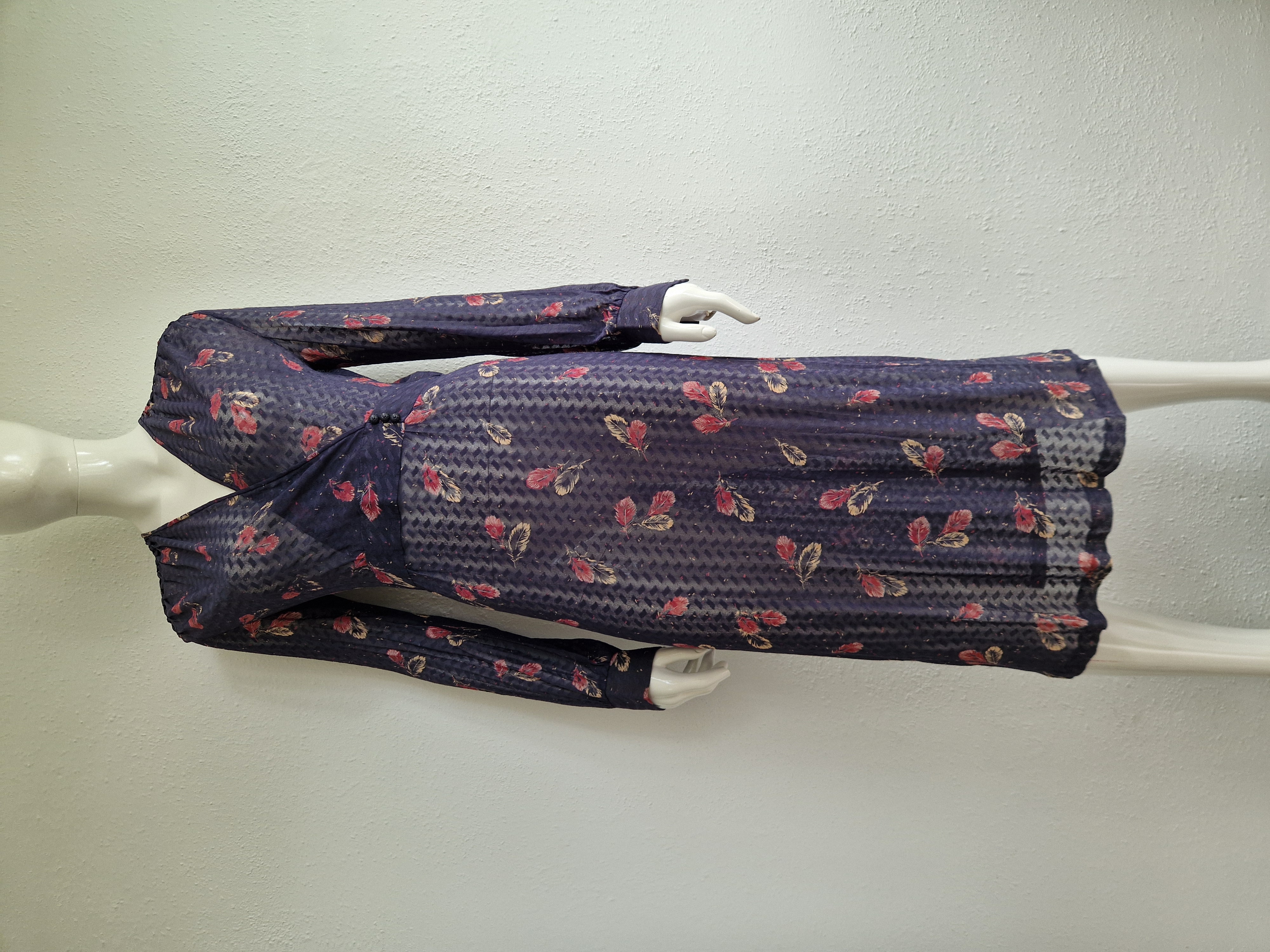 Lucie Linden overslagjurk. Maat 38. Lavendel/print.