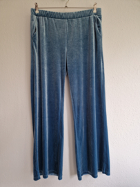 Ichi velours pantalon. Maat L. Blauw.