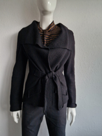 Nicowa vest. Maat 38, Zwart/wol.