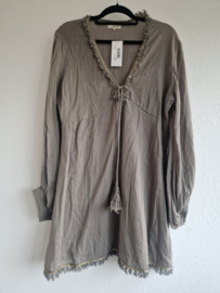 IBZ Mode tuniek. Maat 40/42. Olijfgroen.