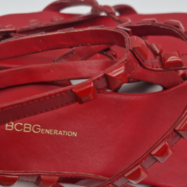 BCB Generation sandalen met bandje. Maat 39,5, Rood/leer.
