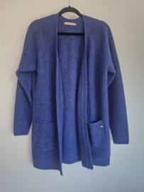 Studio Anneloes gebreid vest | Maat S | Blauw |
