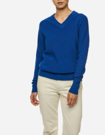 Teym Merino V-neck sweater | Maat M | Kobalt |