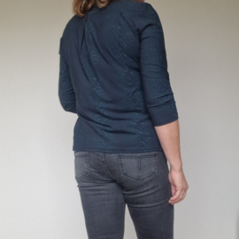 Studio Anneloes blouse. Maat M. Petrol/travelstof.