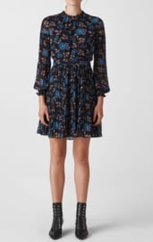 Whistles jurk Dobby. Maat 44, Zwart/print.