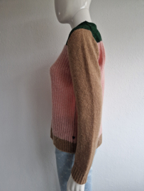 Scotch & Soda trui. Maat S. Roze/bruin/groen.