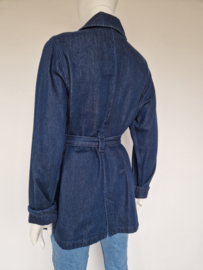 Goldgarn denim jas. Maat L. Blauw.
