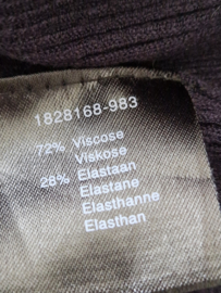 Claudia Sträter off shoulder top. Maat 38/40, Donkerblauw.