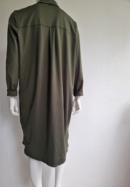 Norah blouse jurk. Maat 46, Olijfgroen.