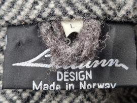 Lillunn Design jasje. Maat L. Grijs/visgraat