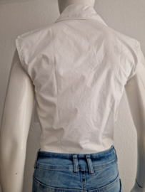 Lui Jo Cropped blouse. Maat 36, Wit