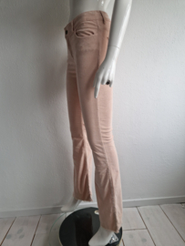 Lois high rise flared rib pants. Maat 27/32, Zachtroze.