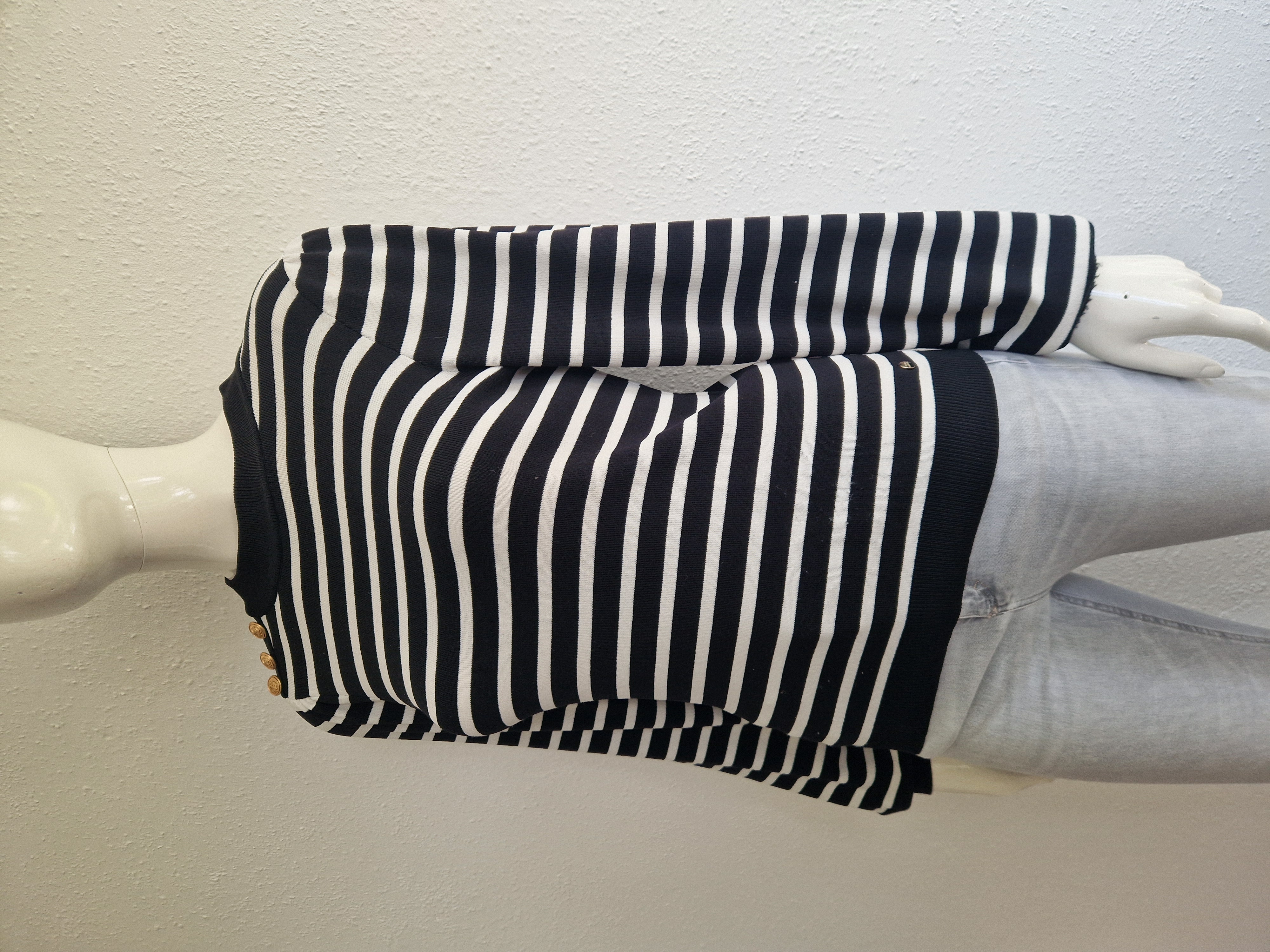 Studio Anneloes Luna Stripe pullover. Maat M. Zwart/wit.