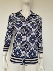Studio Anneloes blouse. Maat S. Blauw/print.