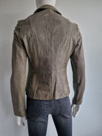Transmission blazer. Maat 36, Groen/leer.