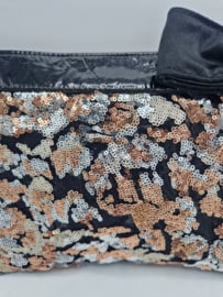 Ronald Kolk clutch. Zwart/leer/lovers.
