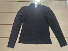 Studio Anneloes top. Maat S. Nachtblauw/stippenprint.