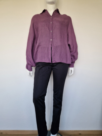La Salle Amsterdam blouse. Maat 42. Paars.