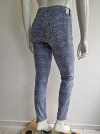 Rosner mid rise skinny fit Antonia. Maat 42, Blauw/wit.