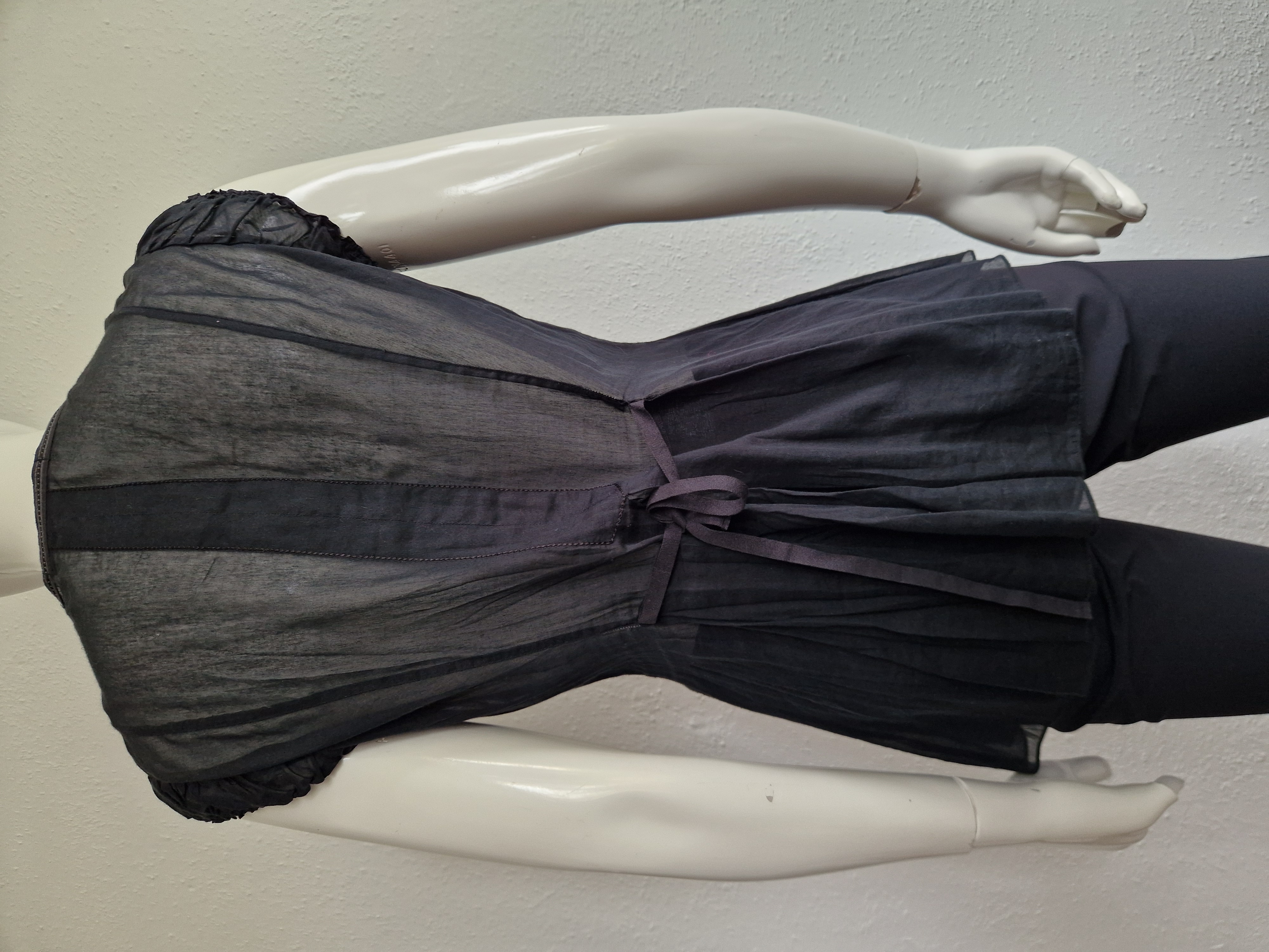 Le Jean de Marithé & Francois Girbaud top. Maat 38, Zwart