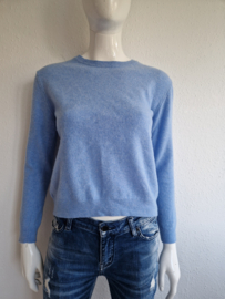 Benetton trui. Maat 36, Lichtblauw/scheerwol.