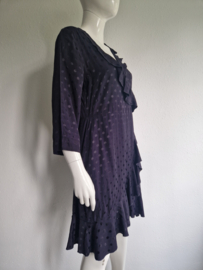 Gestuz roezeljurk Halia. Maat 40. Donkerblauw.