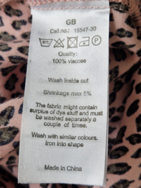 Soyaconcept blouse. Maat L. Panterprint.