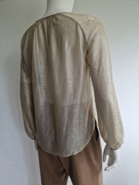 See U Soon top. Maat M/L. Goudkleurig.