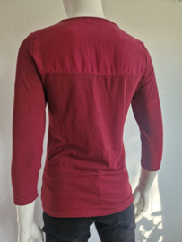 Purdey top. Maat M. Wijnrood/zijde.