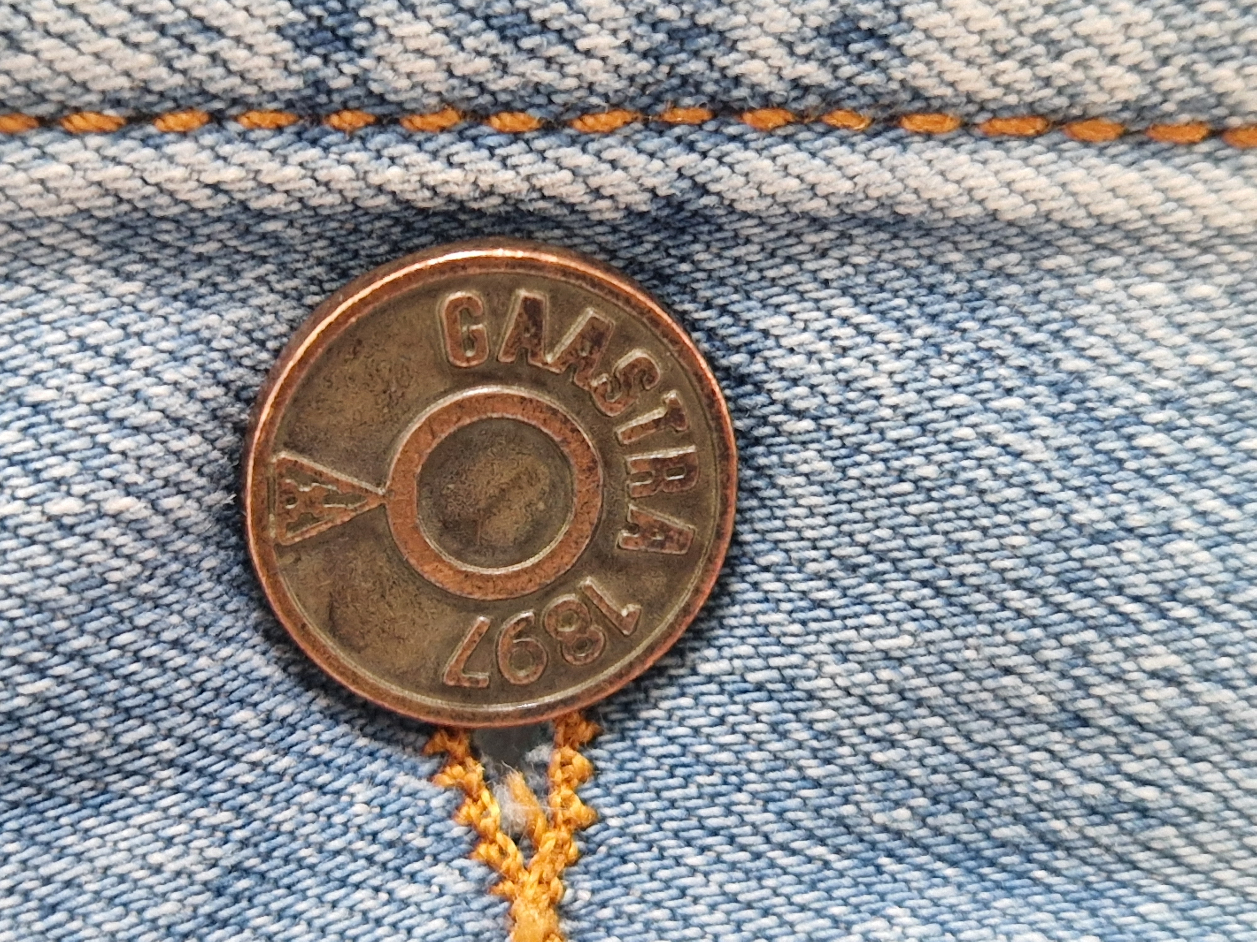 Gaastra denim jasje. Maat 36, Blauw.