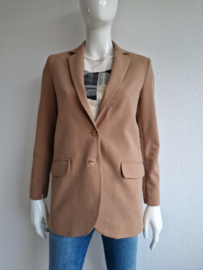 Summum blazer met klepzakken. Maat 34, Abrikoos